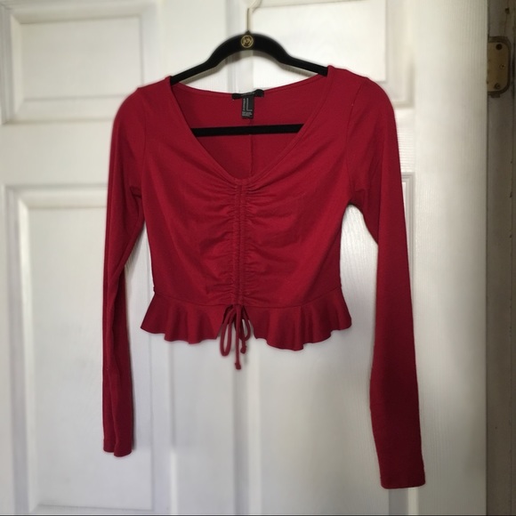 NWT Maroon Crop Top - Picture 1 of 5